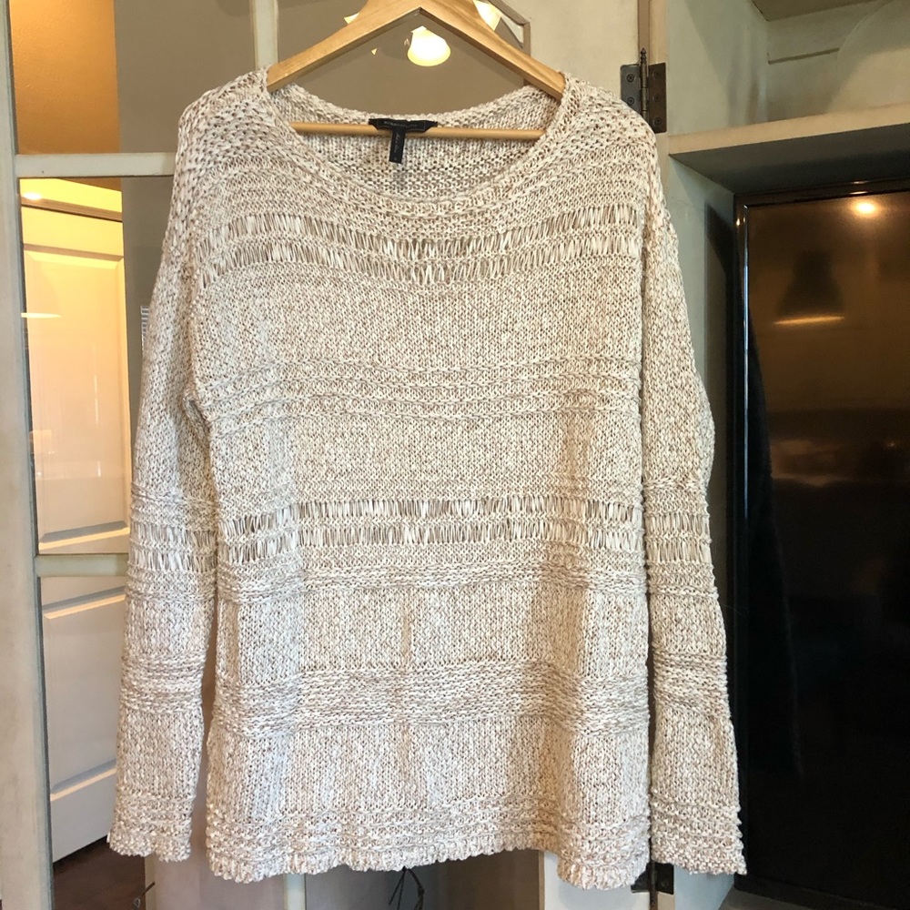 BCBG Knit Sweater Tunic Blouse